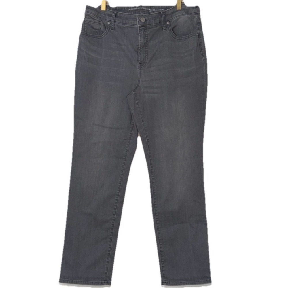 Chico’s Gray So Slimming Girlfriend Straight Leg Jeans Sz. 14R